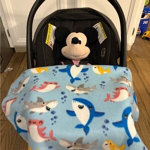 Baby Shark Car Seat Blanket